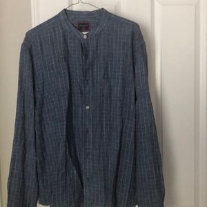 Untuckit long sleeve linen shirt